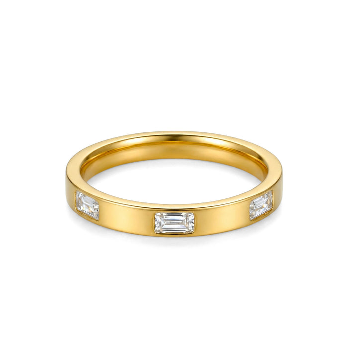 Wholesale 18K Gold Diamond-Set Band Ring