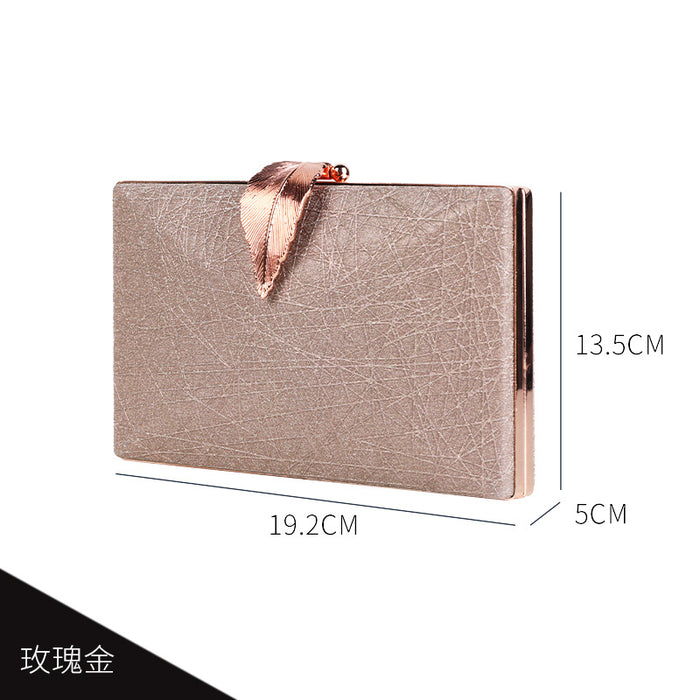 Wholesale Leaf Evening Bag Simple PU Handbag JDC-HB-YiX027