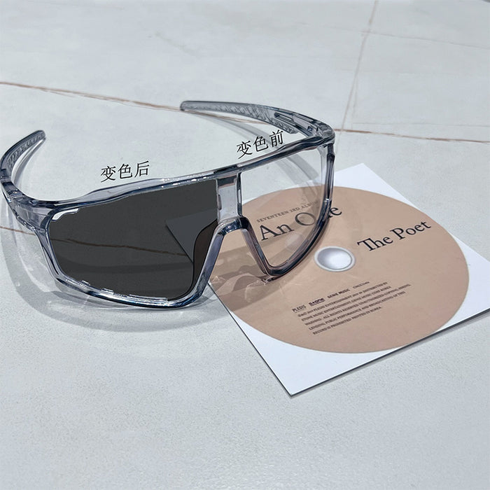 Wholesale New hiking and cycling sunglasses, windproof and sand resistant sports goggles, versatile and personalized color changing glasses