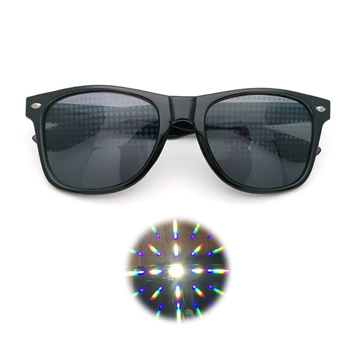 Wholesale Rice Nails Diffraction Love Special Effect Optical Mirror PC Sunglasses JDC-SG-Fuxin007
