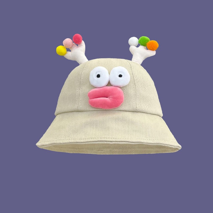 Wholesale Cute sunscreen basin hat, new cartoon fisherman hat