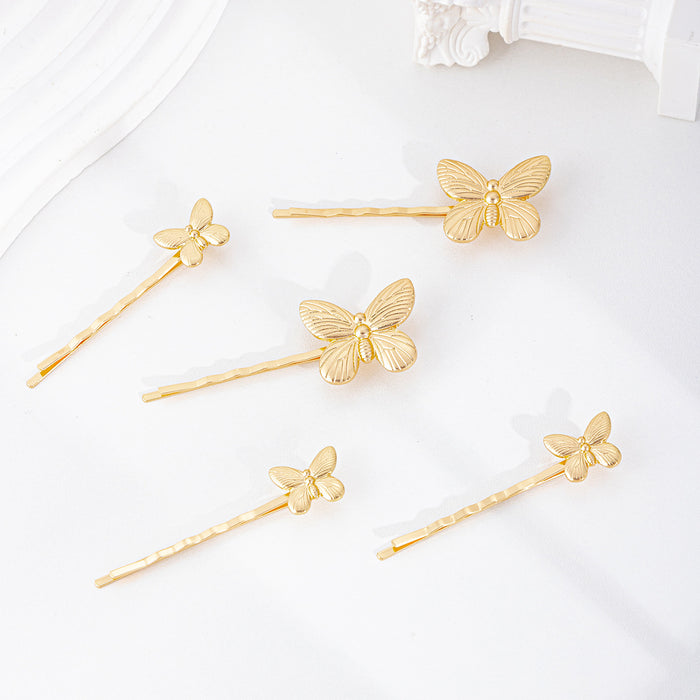 Wholesale Jewelry Fashion Alloy Butterfly Headpiece Hair Clip Set Hair Accessories