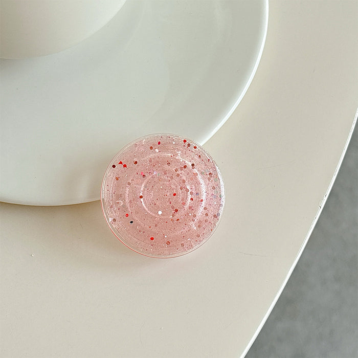 Wholesale Glitter Solid Color Creative Phone Stand Sticker Accessory