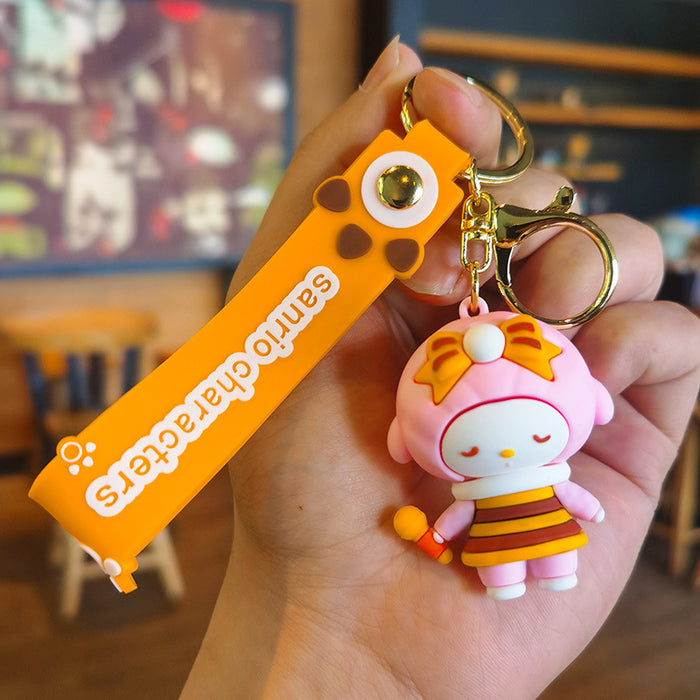 Wholesale Cartoon Doll Silicone Keychain JDC-KC-Tingm229