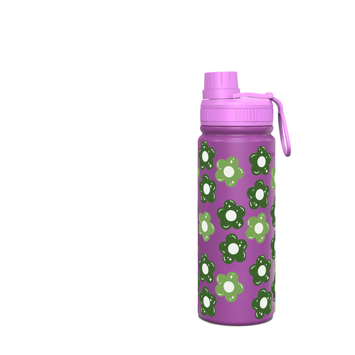 Wholesale Purple Space Pot Thermos Cup Stainless Steel Sports Fruit Print Cartoon Portable Travel Water Cup