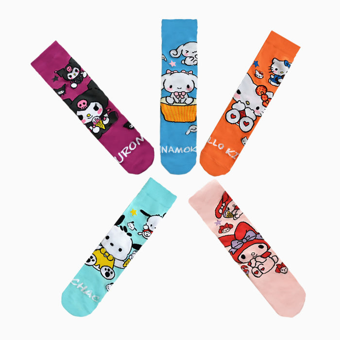 Wholesale Cotton All-Season Cartoon Mid-Calf Socks