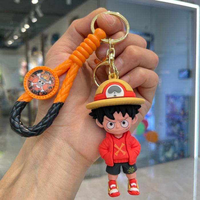 Wholesale Cross border cartoon anime keychain 3D doll car keychain backpack pendant small gift wholesale