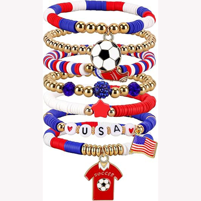 Wholesale 2pcs World Cup Bracelets from Various Countries