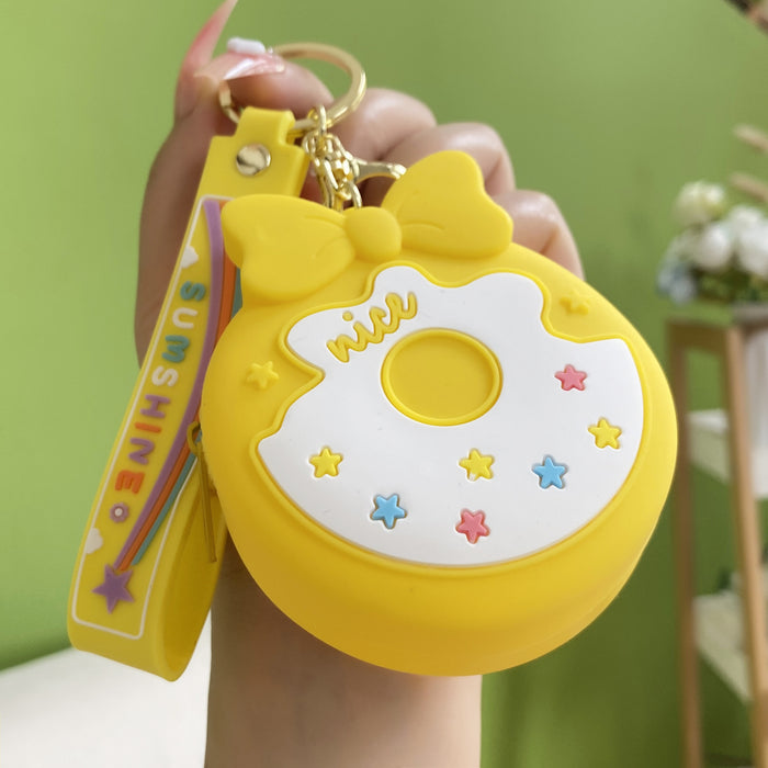 Wholesale Cartoon cute new Macaron coin purse keychain fashion trend bag small pendant exquisite gift