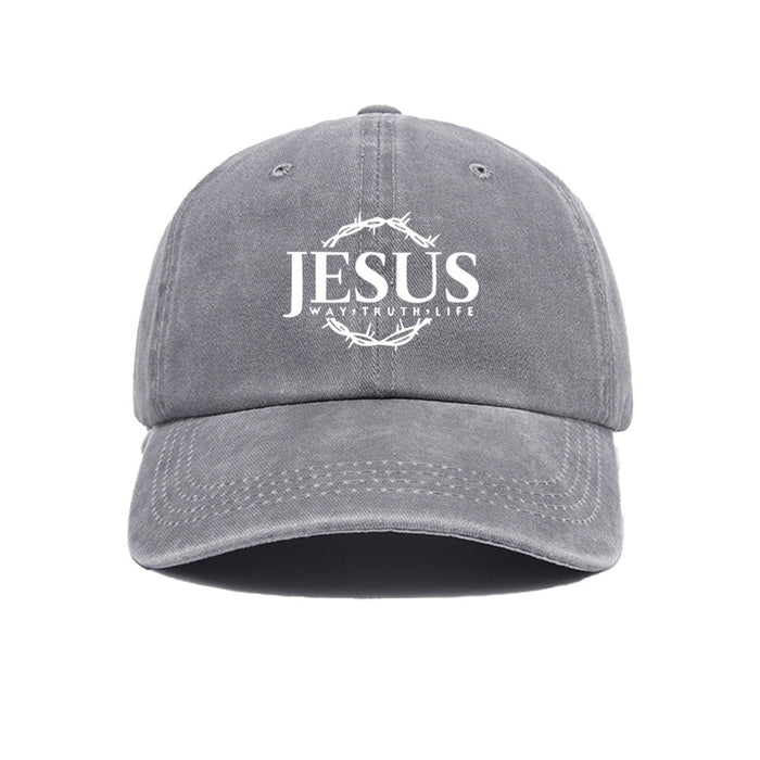Wholesale Printed baseball cap for outdoor leisure, sun shading, washed retro trend, duckbill cap