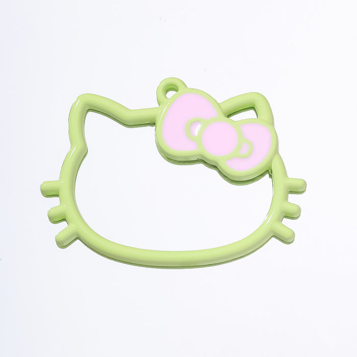 Wholesale hollow kitten alloy key pendant  bag decoration jewelry accessories pendant