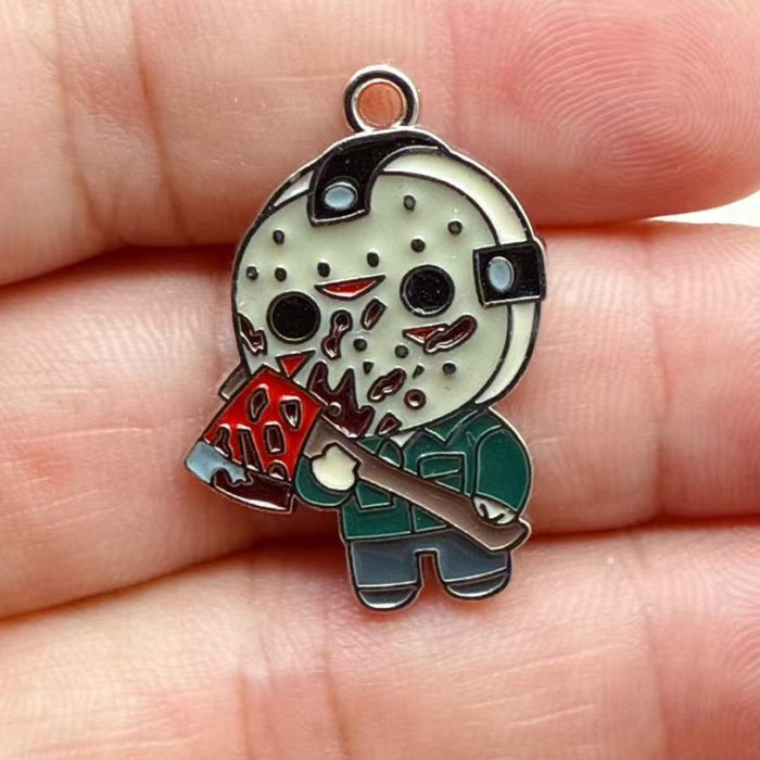 Wholesale 10pcs  Series Monster DIY Alloy Drip Pendant Keychain Earrings Bag Charm