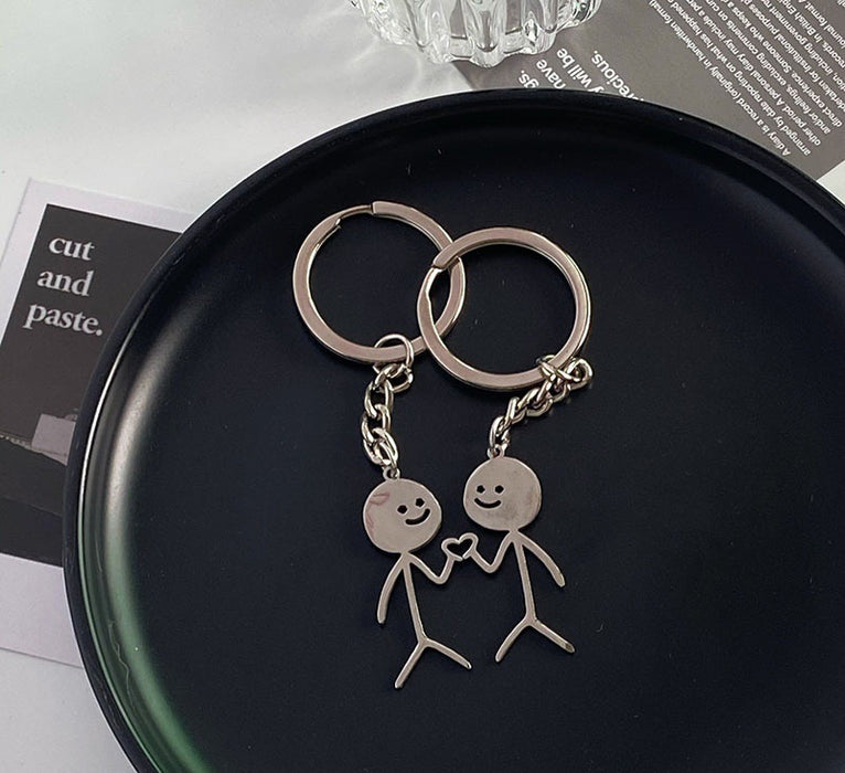 Wholesale Keychains, a pair of high-end personalized cute and quirky backpack pendants