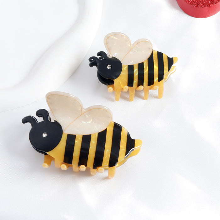 Wholesale Cute Bee Headwear Grab Clip Hairpin