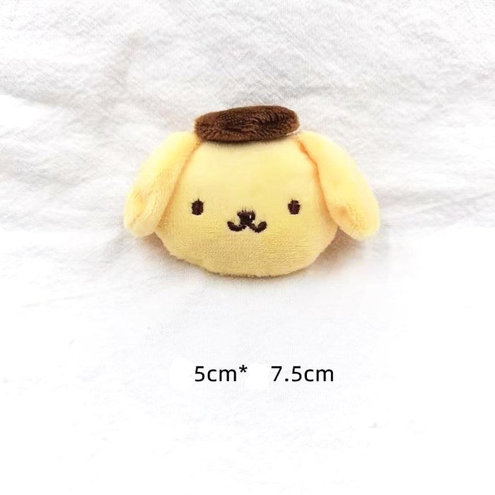 Wholesale Popular cartoon plush doll brooches,  white and yellow dog dolls,  trendy shoe,  clothing,  and bag brooches