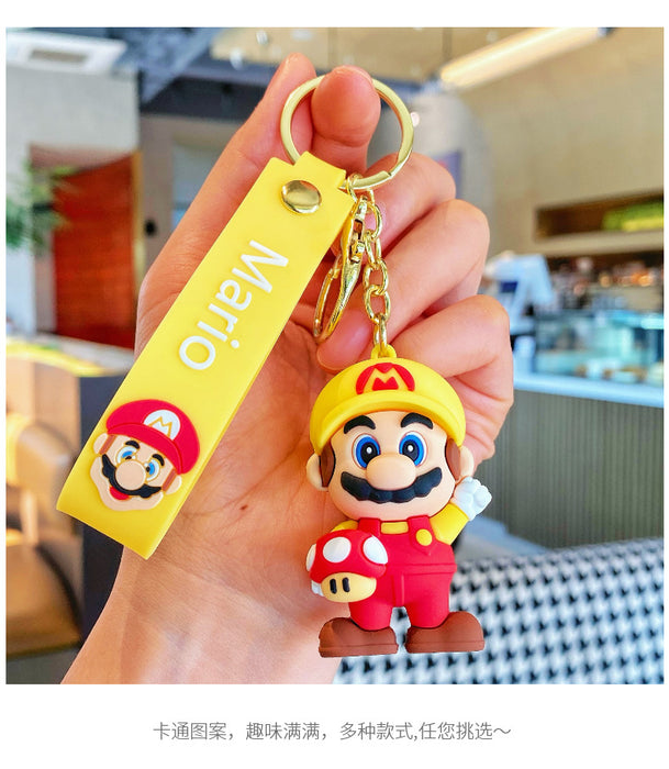 Wholesale Cartoon  Keychain Super Mary Doll Pendant Bag Pendant Car Key Chain Explosive Small Gift