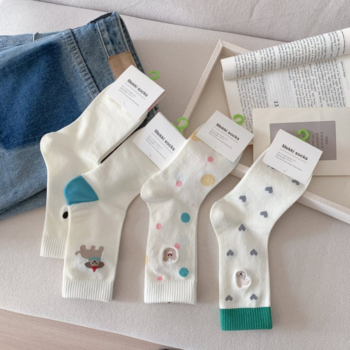 Wholesale Mid tube socks, simple thin cotton socks