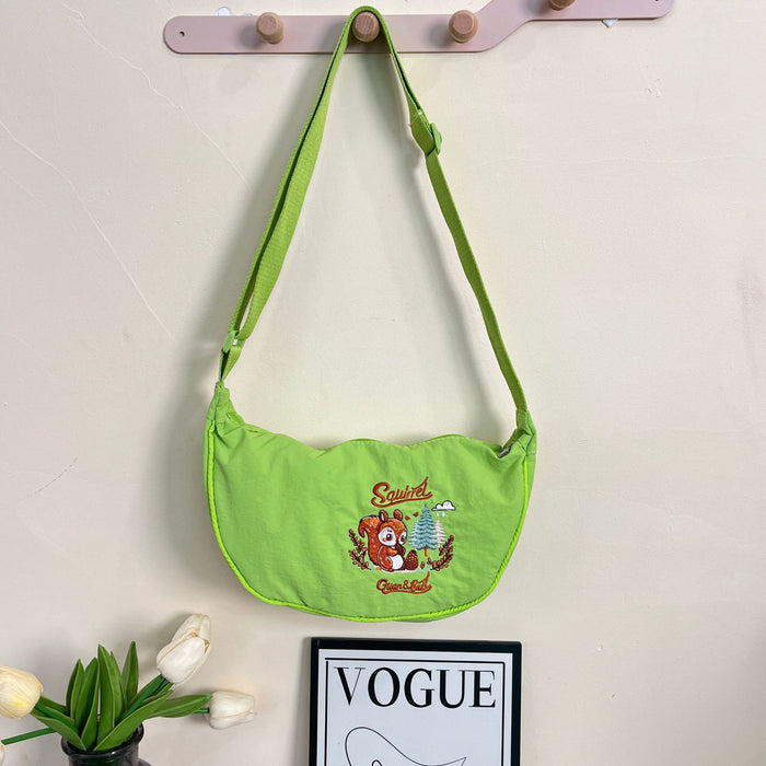Wholesale New embroidered dumpling bag, lightweight small shoulder bag, lightweight, simple, fashionable, versatile, single shoulder crossbody bag