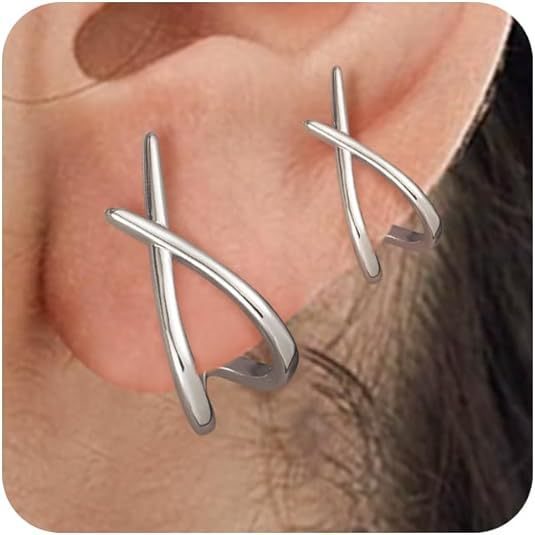 Wholesale Single item gold minimalist earrings, cross fashion earrings, daily accessories