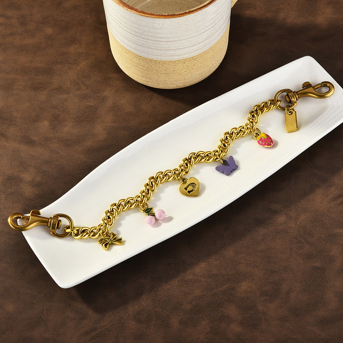 Wholesale Crossbody metal chain bag strap with pendant