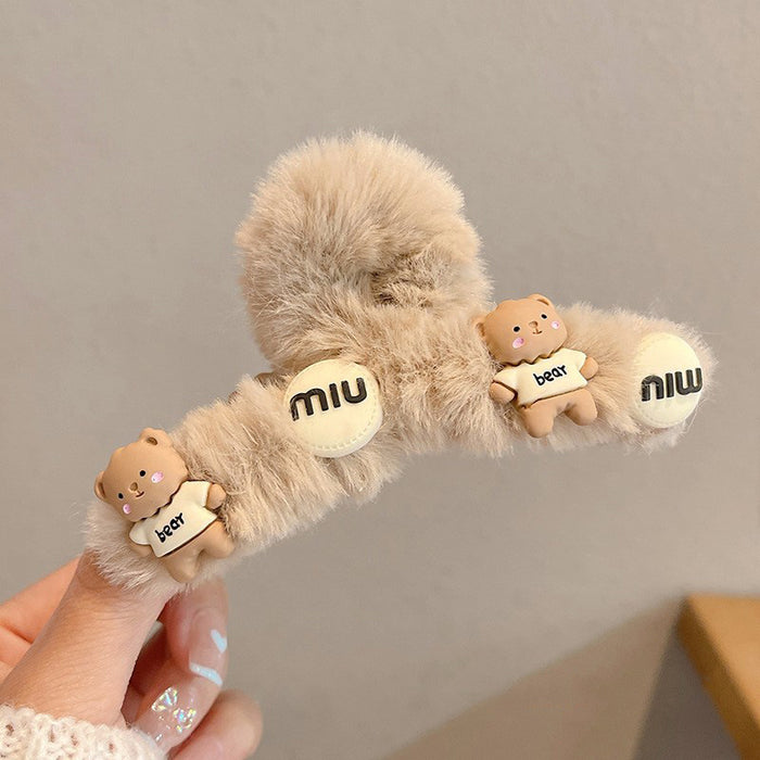 Wholesale Plush Cute Cartoon Large Hair Clips JDC-HC-Zhongx001