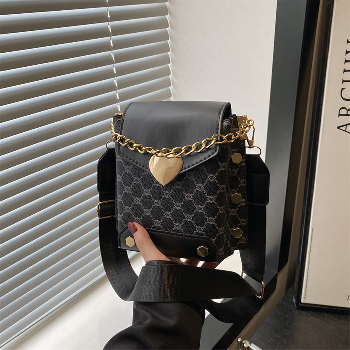 Wholesale Texture Vertical Retro Trendy Mobile Phone Bag Storage Bag Single Shoulder Crossbody Bag