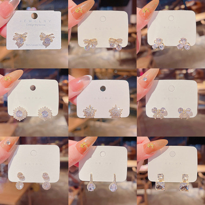 Wholesale Zircon Pearl Earrings