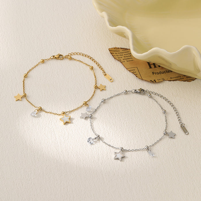 Wholesale Niche bracelets do not fade, fashionable white accessories are simple