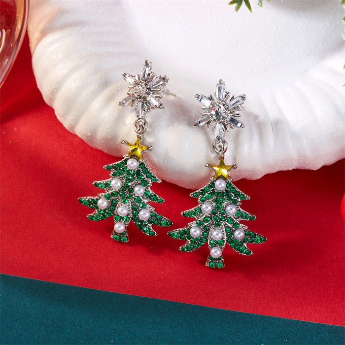 Wholesale Stylish Christmas-themed earrings
