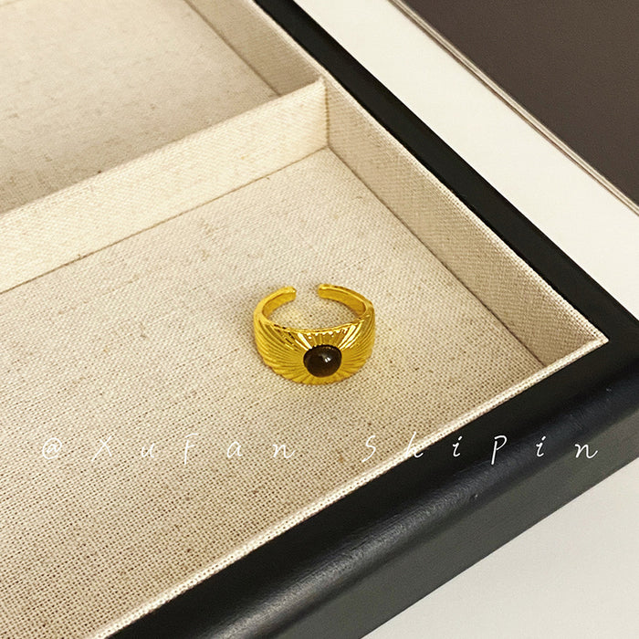 Wholesale Stacked sunflower rings are elegant, personalized, high-end, fashionable and unique