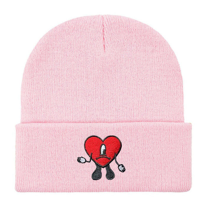 Wholesale Cartoon Embroidery Acrylic Wool Knitted Hat JDC-FH-Shengn006