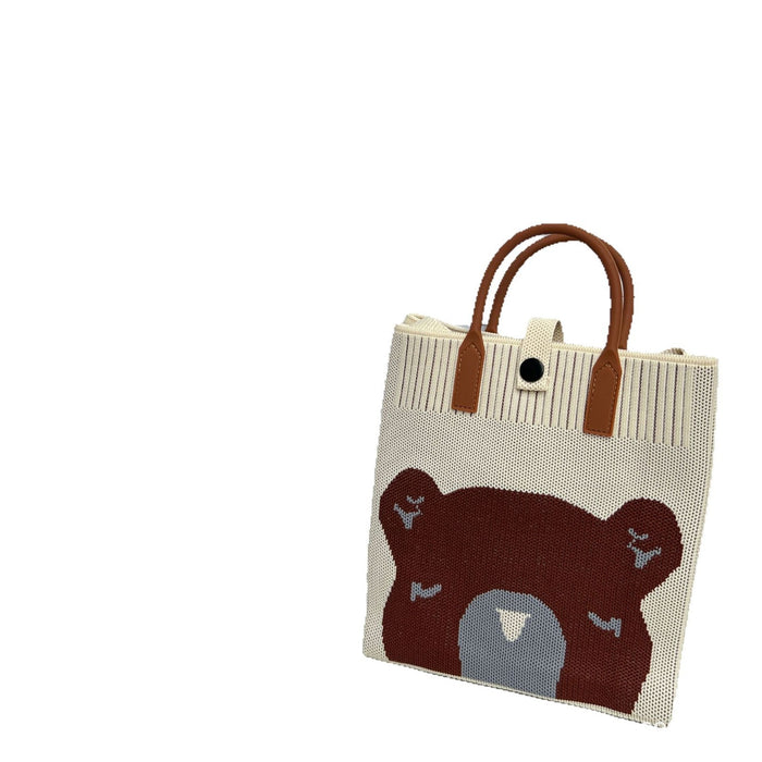 Wholesale Cute cartoon knitted bag,  knitted handbag,  crossbody shoulder bag,  must-have for travel