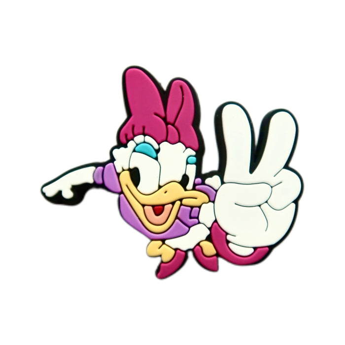 Wholesale New Cartoon Series PVC Soft Rubber Hole Shoes, Flower Shoes, Buckles, Cartoon Garden Shoes, Decorative Accessories