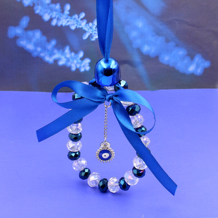 Wholesale Devil's Eye Crystal Sun Shop Dream Blue Eyes Diamond Mirror Ball Pendant Decorative Rearview Mirror