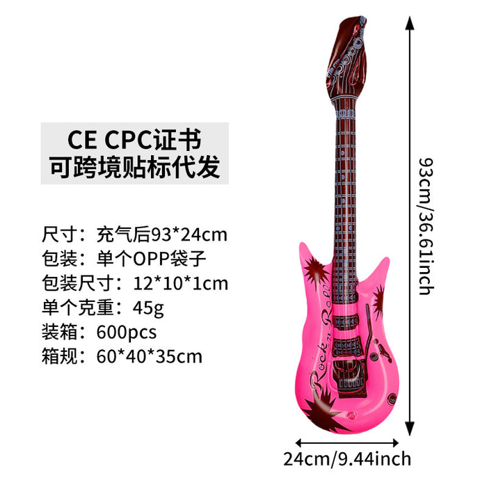 Wholesale 10Pcs inflatable toys inflatable guitar bar party activities stage props inflatable musical instrument