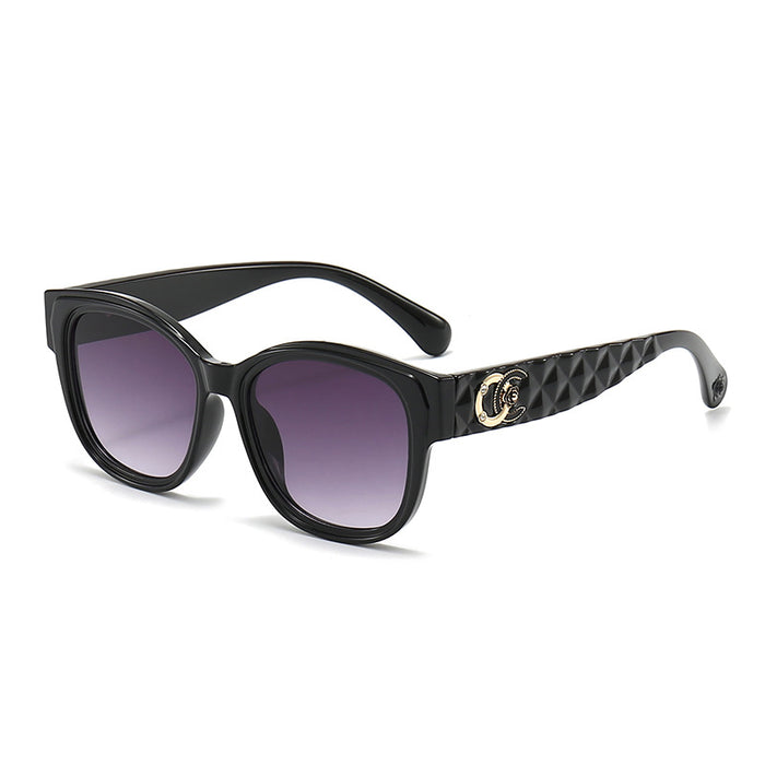 Wholesale Fashionable and avant-garde round frame sunglasses, sun protection and sunshade versatile sunglasses