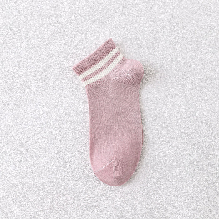 Wholesale New short tube boat socks, thin cotton socks, checkered socks