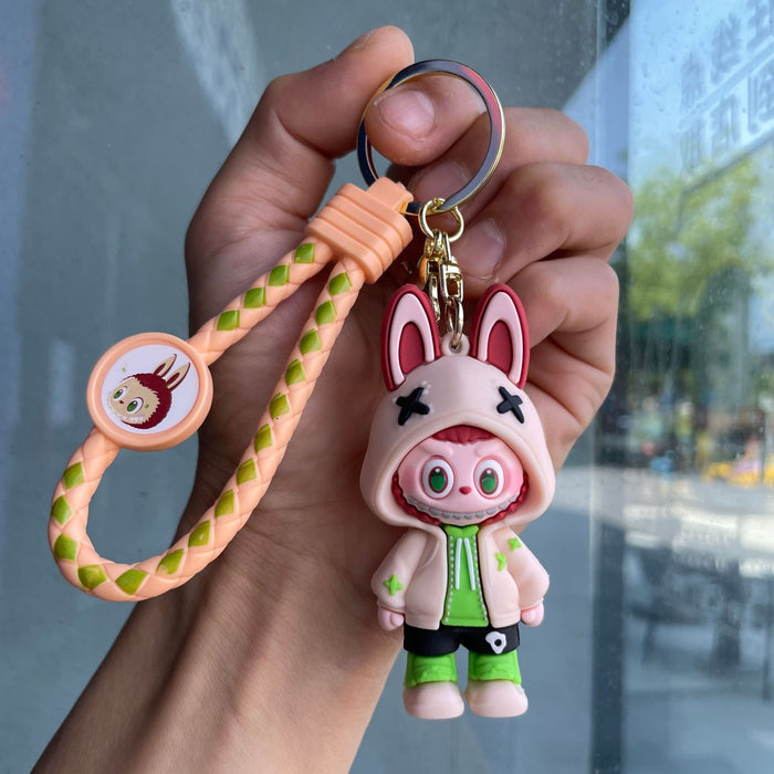 Wholesale Keychain cartoon 3D figurine backpack pendant car keychain