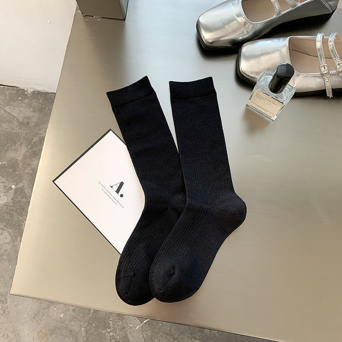 Wholesale Socks trend boneless mid tube women's socks long tube stacked socks