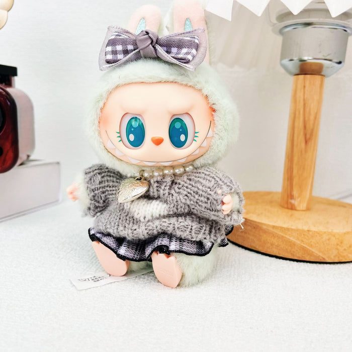 Wholesale Sitting Star Doll Pendant Knitted Sweater Decoration Accessories Toy Clothes