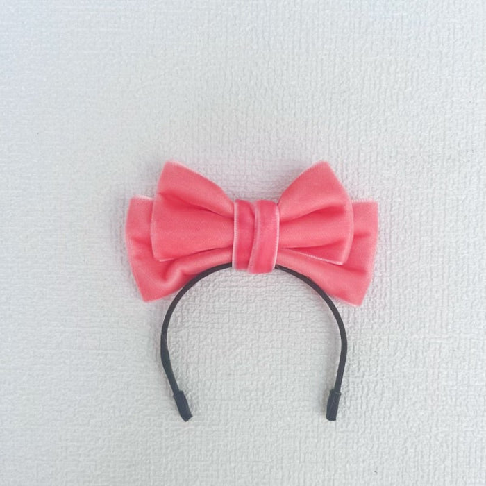 Wholesale Doll clothes sit party cloth cloth clothes accessories velvet bow hairband