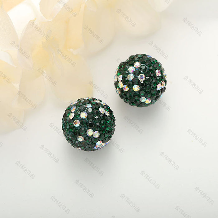 Wholesale Polymer Clay Diamond Ball Beads JDC-BDS-JinWD002