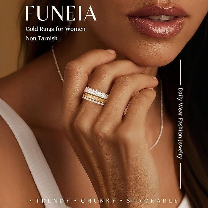 Wholesale Zircon geometric ring, niche, high-end, light luxury, fashionable, unique, elegant, exquisite, versatile, open index finger ring