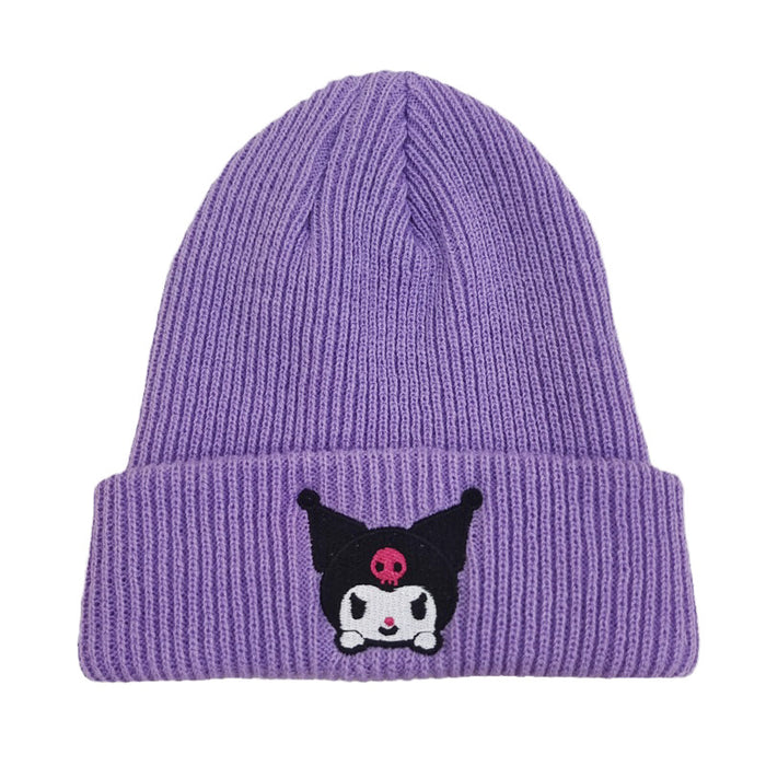 Wholesale Cartoon Embroidery Acrylic Warm Knitted Wool Hat JDC-FH-BoD014