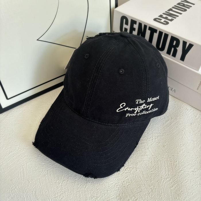 Wholesale New side letter quick drying baseball cap, sun shading and breathable outdoor hiking duckbill cap, casual cap