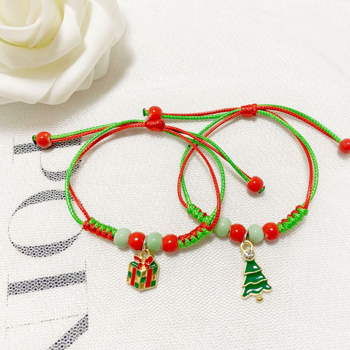 Wholesale Christmas cartoon bracelet  Christmas tree donuts deer a variety of optional manufacturers