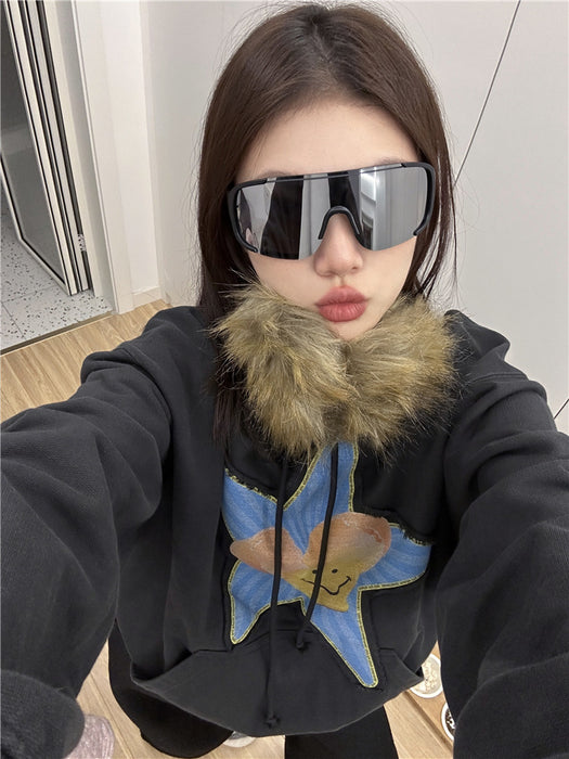 Wholesale Large frame outdoor cycling, hiking, skiing, windproof goggles, sunglasses, sun protection, sports sunglasses