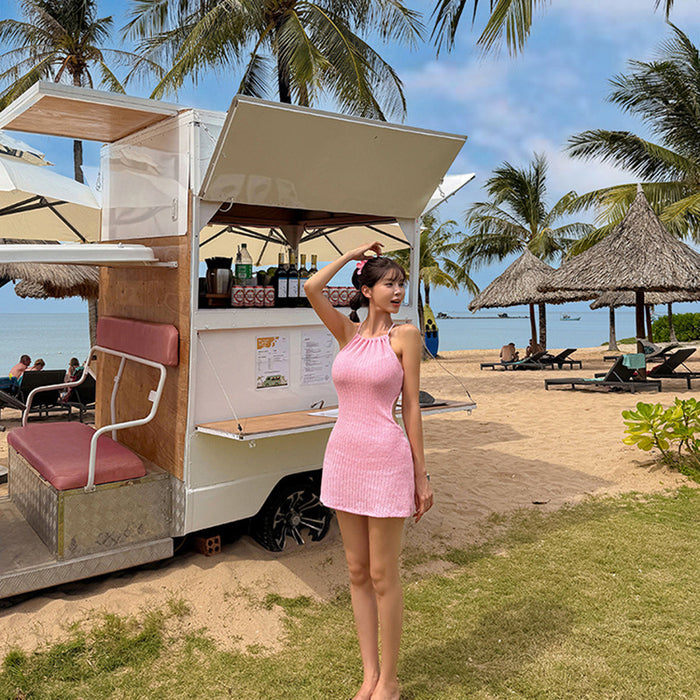 Wholesale New skirt style one-piece swimsuit for slim women, beach vacation and hot spring swimsuit