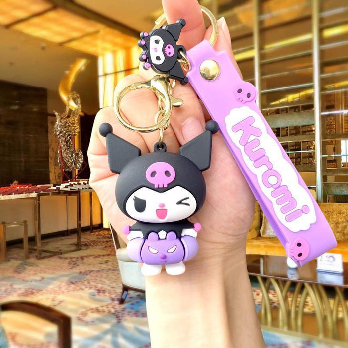 Wholesale Cute 3D Doll Silicone Keychain JDC-KC-MingT145