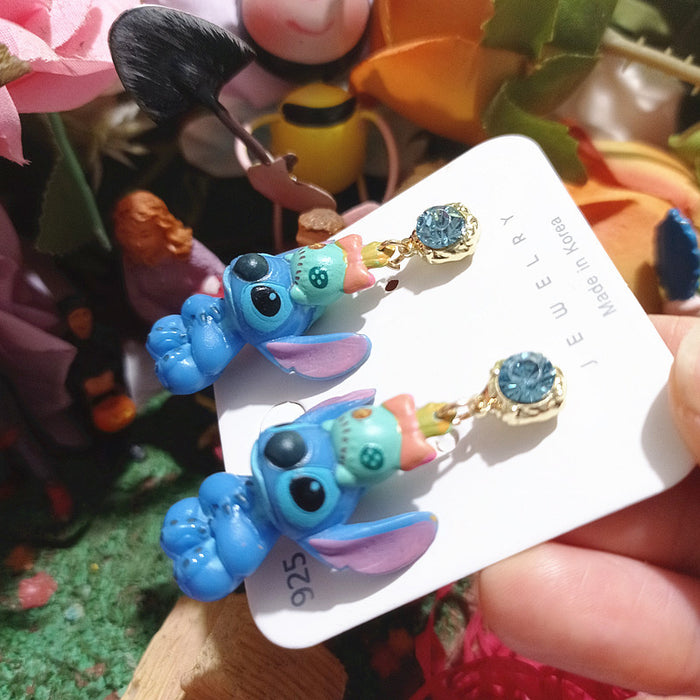 Wholesale Cute Cartoon Resin Earrings JDC-ES-Xingj031